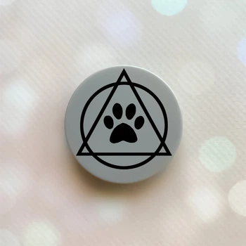 Попсокет держатель для телефона серый Popsocket Логотип квадроберов (принт 394)