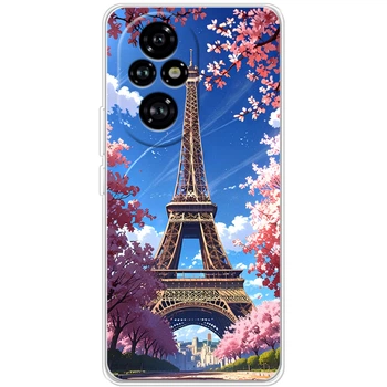 Силиконовый Чехол с Картинкой для Huawei Honor 200 Принт (Париж, Эйфелева Башня) (62292-ysm036)