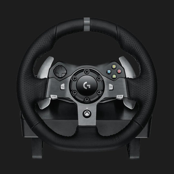 Игровой Манипулятор Проводнй руль и педали Logitech G920 Driving Force (Угол поворота 900 градусов) для PC / Xbox One / Black (941-000123)