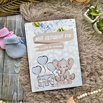Фотоальбом дитячий Мій перший рік блакитний 20х30 Alb7