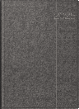 Ежедневник 2025 Brunnen А4 модель Conform обложка из искусственной кожи Derby серый 7027504845