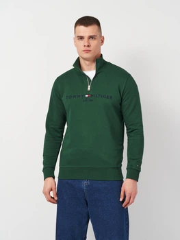 Толстовка на блискавці чоловіча Tommy Hilfiger 11394 L Зелена (smt2000000024257)