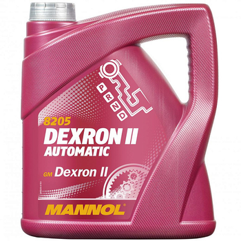 Масло трансмиссионное минеральное 4л (в ГУР) ATF Dexron II Automatic Mannol, MN8205-4