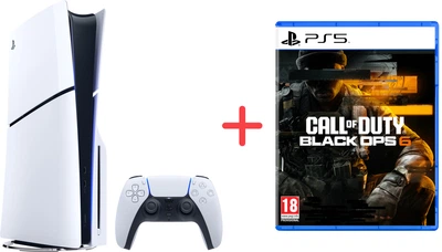Набор Игровая приставка Sony PlayStation 5 Slim + Игра Call of Duty: Black Ops 6 для PS5 (Blu-ray диск)