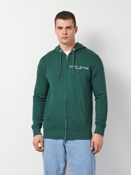 Толстовка на блискавці чоловіча Tommy Hilfiger 11185.40 S Зелена (smt2000000026022)