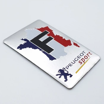 Емблема алюмінієва Peugeot Sport 4,0*6,0 см