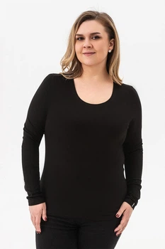 Лонгслів NIKKI чорний 4XL (3043336)