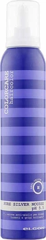 Несмываемый мусс с антижелтым эффектом Elgon Colorcare Pure Silver Mousse 200 мл (8050327685765)