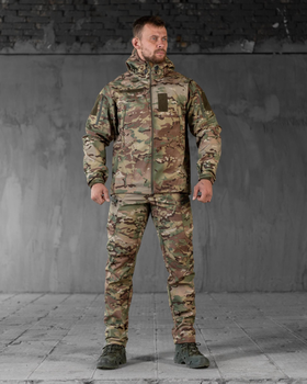 Тактичний демісезонний костюм SoftShell на флісі M мультикам (89847)