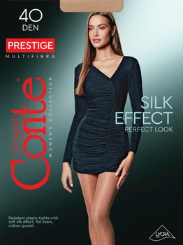 Колготи 40 Den жіночі Conte Prestige 2 р Коричневі (4810226004463)