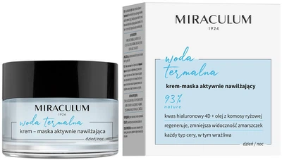 Крем-маска для лица Miraculum Thermal Water Actively Moisturizing Cream-Mask с гиалуроном 4D 50 мл (5900793044357)