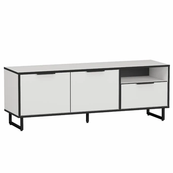 Тумба под телевизор Moreli Forte F-0007 в стиле Loft 1400х505х400 мм Белый
