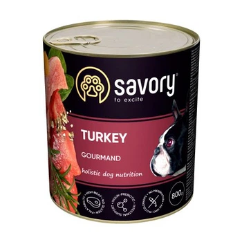Консервированный корм Savory Dog Adult Turkey 800 г (1111165054)
