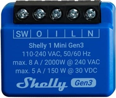 Inteligentny przekaźnik Shelly 1 Mini Gen3 (3800235261576)