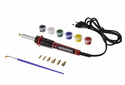 Выжигатель по дереву и фанере Набор для обжига INTERTOOL RT 2040