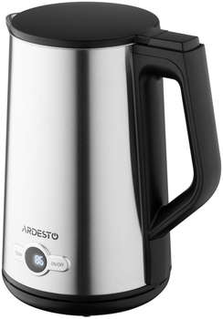 Електрочайник Ardesto Steel Collection 1.5л, Strix, LED дисплей, подвійні стінки, сріблястий (EKL-X52E)