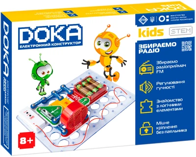 Конструктор электронный DOKA Собираем радио (D70703)