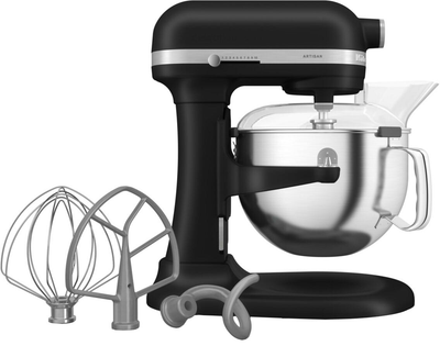 Maszyna kuchenna KitchenAid Artisan 5KSM60SPXEBM 5.6 L z miską do podnoszenia Matte Black (8003437630606)