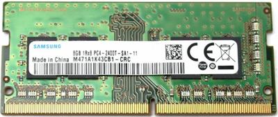 Пам'ять Samsung 8GB SO-DIMM DDR4 2400 MHz (M471A1K43CB1-CRC) OEM