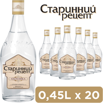 Упаковка настойки Старинний рецепт 0.45 л 35% х 20 шт. (4820229032189B)