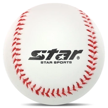 Мяч для бейсбола STAR (верх-PVC, кожа, сердцевина-резина, 9in, белый) (WB302)