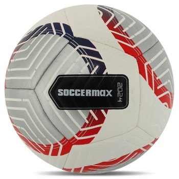 Мяч футбольный №5 PU ламинированный клееный SOCCERMAX FIFA FB-8466 (PU, белый)