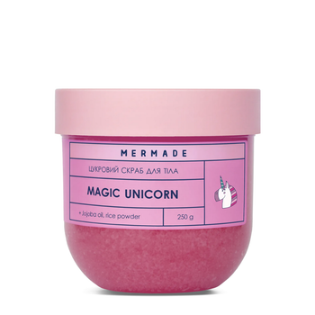 Сахарный скраб для тела Mermade Magic Unicorn аромат "Зефир" 250 г