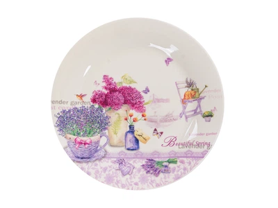 Тарелка фарфоровая Lefard "Лаванда" 21 см (858-0048)