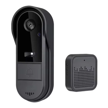 Відеодомофон бездротовий RIAS Smart Doorbell M9 (Tuya APP) Wi-Fi Black (3_05656)
