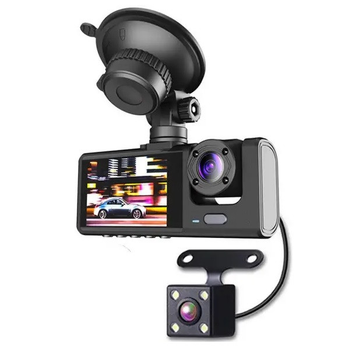 Відеореєстратор RIAS DVR S1 CarDvrCam Full HD на 3 камери Black (3_05657)