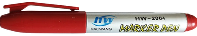 Маркер перманентний червоний HW-2004, 2мм 055703
