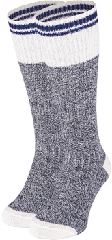 Набір 2 пари Чоловічі теплі вовняні шкарпетки CheshKit Mid-Calf Cabin socks Сіро-білий, розмір 40-44