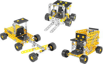 Klocki metalowe Technok Sprzęt budowlany 6 modeli 225 elementów (4823037609031)