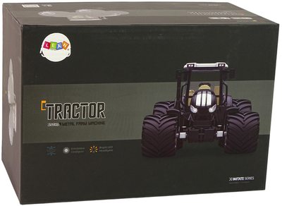 Traktor zdalnie sterowany LEAN Toys 1:24 Czarny (5905323215467)