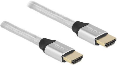 Надшвидкий кабель Delock HDMI-Кабель 48 Gbps 8K 60Гц Silver 1 м (4043619853663)