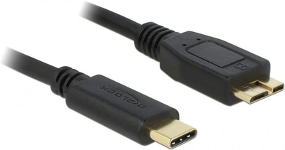 Kabel Delock USB 3.2 USB Type-C męski na USB Typ Micro-B męski Black 1 m (4043619836772)