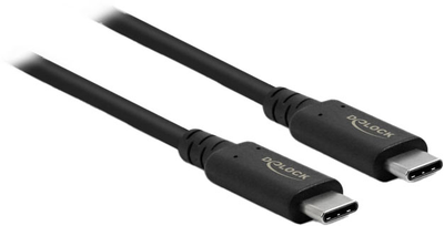 Коаксіальний кабель Delock USB4 Gen 3x2 USB Type-C male > USB Type-C male Black 0.8 м (4043619869794)