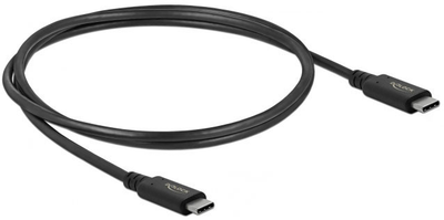 Коаксіальний кабель Delock USB4 Gen 3x2 USB Type-C male > USB Type-C male Black 0.8 м (4043619869794)