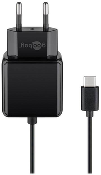 Універсальний зарядний пристрій Goobay USB-C 15 W Black 1.5 м (4040849450402)