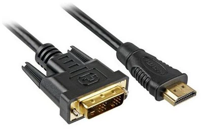 Кабель Sharkoon Адаптер HDMI - DVI-D Dual Link (24+1) Black 3 м (4044951015221)