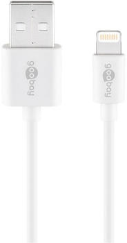 Kabel Goobay USB 2.0 adapter USB-A - Lightning White 0.5 m (4040849729058)