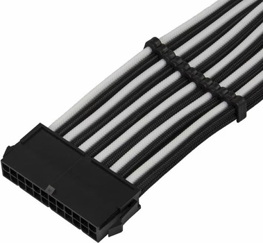 Кабель SilverStone SST-PP07E-MBBW Black/White 0.3 м (4710679810171)