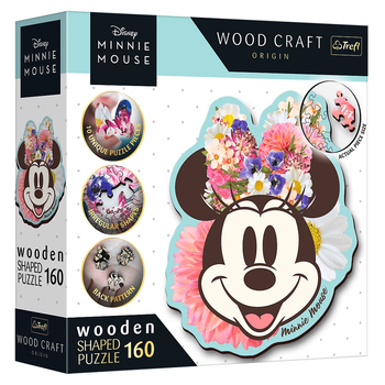 Пазл фігурний з дерева "Дісней. Красуня Міні", 160 елементів Trefl Wood Craft Disney (5900511201932)