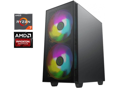 Игровой ПК GameMax Aero Black Tower / AMD Ryzen 7 7800X3D (8 (16) ядер по 4.2 - 5.0 GHz) / 32 GB DDR5 / 1000 GB SSD / AMD Radeon Rx 6800 Xt Phantom Gaming, 16 GB GDDR6, 256-bit / 750W / Win 11 б/у