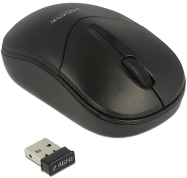 Mysz ​Delock Mini Wireless Black (4043619124947)