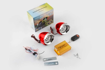 Аудиосистема BEST CHOICE (3.5, красная-хром, подсветка, сигн., МР3/FM/SD/USB, ПДУ, разъем ППДУ 3K) (A-1328)