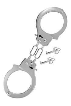 Наручники металлические Fetish Tentation Soft adjustable metal wrist cuffs Серебристые One Size