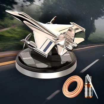 Многоразовый ароматизатор самолет-истребитель Silver на солнечной батарее