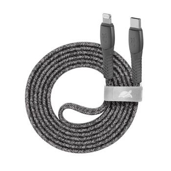 Дата кабель USB-C to Lightning 1.2m 3А grey USB2.0 RivaCase (PS6107 GR12)