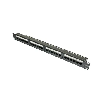 Патч-панель 19" 24хRJ-45 UTP кат.5e, с задним организатором, Kingda Kingda KDPA6043